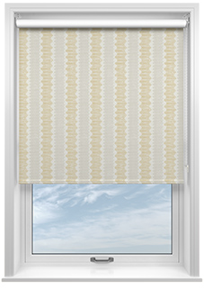 Zig Zag Stripe, Warming Yellow - Roller Blind